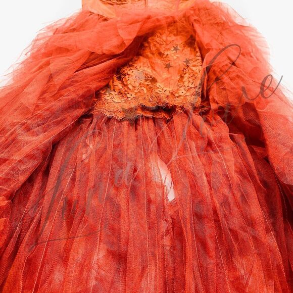 FOR LOVE & LEMONS Bustier Gown/Dress In Rust NWT - Picture 6 of 13